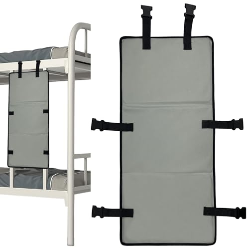 Bunk Bed Ladder Cover, Ladder Cover, Ladder Lock, Ladder Protection, Ladder Guard with Adjustable Buckles, Foldable Design – Prevents Unwanted Access - Grey