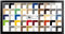 Colorello Bilderrahmen Posterrahmen Puzzlerahmen 40x120 cm Schwarz Hochglanz 120x40 cm mit weisser Rückwand und Antireflex Acrylglas