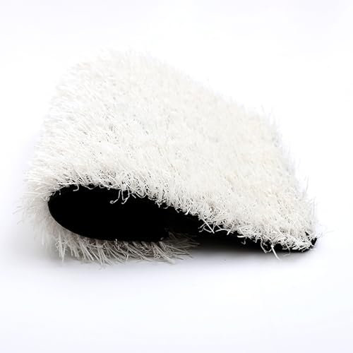 XLIHAWY Kunstrasen Indoor Outdoor, Realistisches Künstliches Gras, Künstlicher Rasenteppich Hund Haustiere Matte, Rasenteppich Für Patio Landschaft Hinterhof(Weiß)