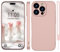WXX für iPhone 16 Pro Hülle Silikon Case, Handyhülle für iPhone 16 Pro Dünn Slim mit Microfiber, Kratzfeste Rundumschutz Case Hülle für iPhone 16 Pro 6.3'' Rosa