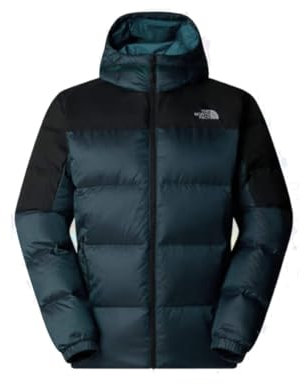The North Face Men's Diablo Down Hoodie Jacket, Shady Blue Black Heathe, L
