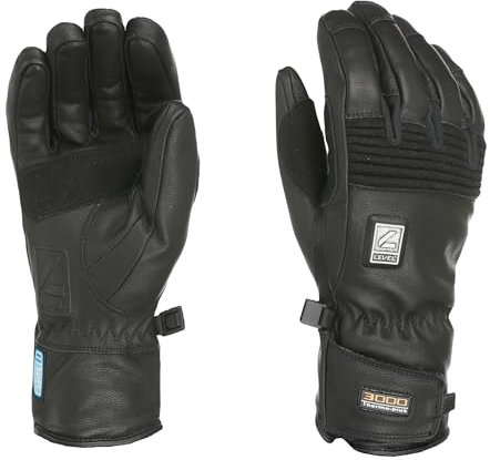 Level Icon - Snowboard und Skihandschuhe Herren, mit Klettverschluss, Thermohandschuhe Winter, Lederhandschuhe Herren Warm und Langlebig, Ideale für Snowboard und Skifahren - 1 Paar