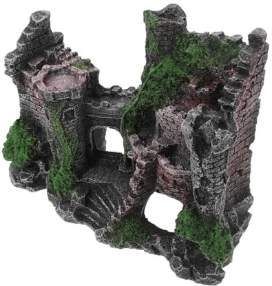 Levemolo Einzigartige Betta-höhle Aquarium-Dekoration Fischtank Harz Burg Versteck