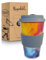 Morgenheld Coffee-to-go Becher HeyHoli 380ml | Porzellan Kaffeebecher mit Silikondeckel, BPA-frei, nachhaltiger Trinkbecher mit Deckel, plastikfrei verpackt | Perfekt für Kaffee, Tee & unterwegs