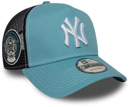 New Era NY Yankees World Series Patch MLB 9Forty A-Frame Trucker, verstellbar, Unisex