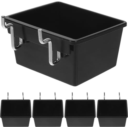 TOBBOMEY Stecktafel-Behälter 5 Stück 3.62X3.23X1.97In Zubehör Für Steckbrett-Organizer Wand-Stecktafel-Organizer Für Garage Werkstatt Und Werkzeugaufbewahrung
