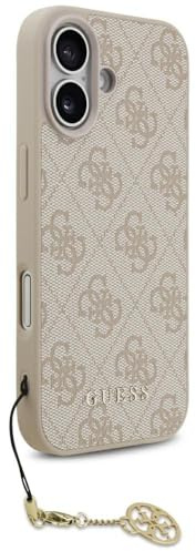 CG MOBILE Guess 4G Charms Collection Compatible with MagSafe Case for iPhone 17 (Pink)