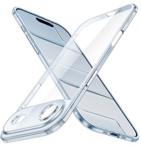 JETech Slim Case for iPhone Air, Sky Blue | Camera Lens Protection, Ultra-Thin Lightweight Design, Clear Back, Minimalist Style
