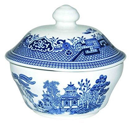 Churchill China Sucrier recouvert de saule bleu par Churchill China
