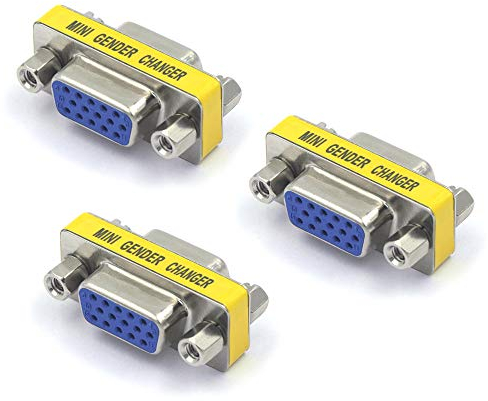 AV007 2P und 3P Adapter schwarz 3 Stück 3er-Pack