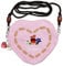 lordies Edelweiss Trachten Tasche Oktoberfest Dirndl Herzform,Mausi, abnehmbarem Langer Kordel Rosa-Weiss