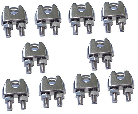 Serre Cable Etrier 2mm INOX (Lot de 10) INOX 316 - A4