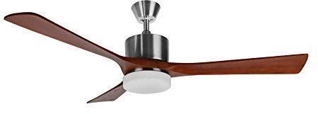 Orbegozo CP 97132 - Ventilador de techo, 3 velocidades, silencioso, luz LED, mando a distancia, 136 cm de diámetro, temporizador, 3 aspas de madera, 70 W