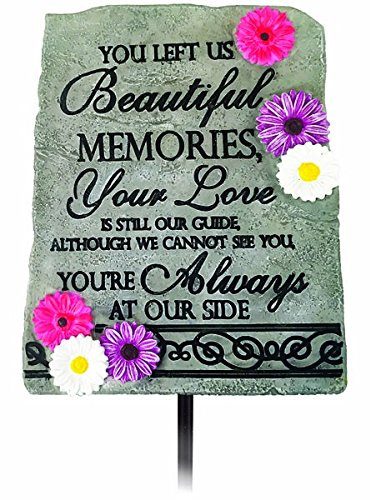 Spoontiques - Beautiful Memories Garden Stake - Garden Décor - Decorative Stake for Lawn and Yard - Multicolored