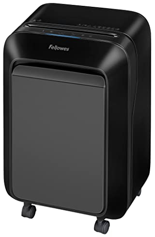 Fellowes 15 Blatt Aktenvernichter High Security (P5), Papierschredder für Büro, Powershred LX211, Microcut Schredder mit 23L Papierkorb, 100% staufrei, Safesense, über 2000 Partikel pro Blatt (2x12mm)