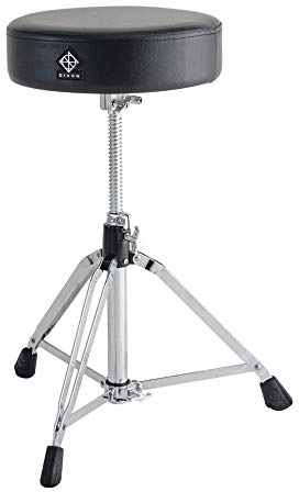 Dixon PSN-9 Round Throne, Kunstleder, schwarz