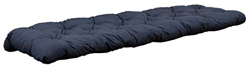 Ambientehome Auflage 3er Bankkissen Bankauflage Polsterkissen 150x50x8 cm dunkelgrau
