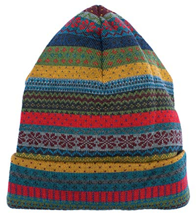 Invero, Merino Mütze Sissi, 100% Wolle (Anthrazit)