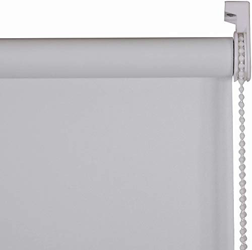 My Home Store Blackout Roller Blinds Trimmable Easy Fit UV-Resistant Thermal Blind (White, 240 x 210 cm)