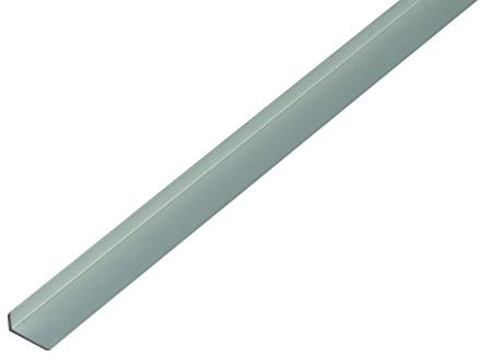 Alberts 498498 Kantenschutzprofil | Aluminium, silberfarbig eloxiert | 1000 x 19 x 8 mm | 9er Set