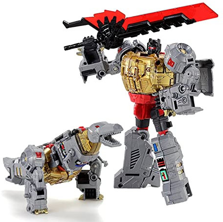JIGFLY Autobots Dinobot/Dinosaurier Fraktion, Transformator Spielzeug Grimlock, Tyrannosaurus, Animationsserie Action Figure KO. Versionsroboter von Dinosauriermodellen.