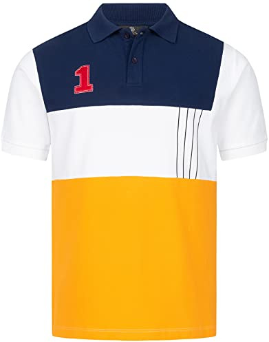 Rock Creek Herren Polo T-Shirts Basic Shirt Kurzarm Poloshirt Polohemd Slim Fit Sommer Shirts Männer T Shirt Top Polokragen H-304 Navy 3XL