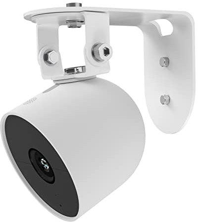 Zwolf Metal Wall Mount Compatible with Google Nest Cam Outdoor Battery 2nd Generation, Anti-Drop, Provide Better Viewing Angles (Pack of 1)