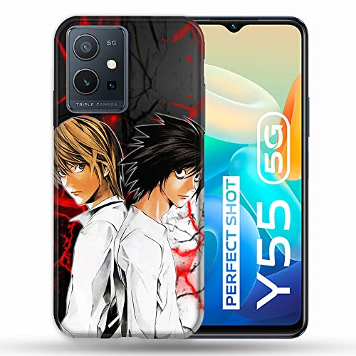 Cokitec Schutzhülle für Vivo Y55 5G Manga Death Note Duo
