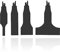 4PCS Reciprocating Saw Scraper Blade, Tile Cleaning Scraper Scraping Tool Attachment Reciprocating Scraper Blade Multifunctional High Carbon Steel Scraper Blade 0.4in,1.2in,2in,3.9in