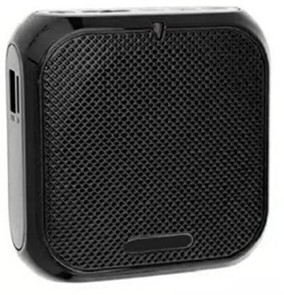 Amplificateur de Voix, Câble PVC Double Couche Professionnel Amplificateur de Voix pour Enseignant Son Clair avec Micro Cravate Lavalier pour Enseignant pour l'enseignement (Noir)