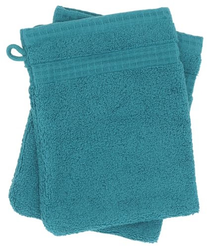Lot de 2 Gants de Toilette 16x21 cm Natural Canard