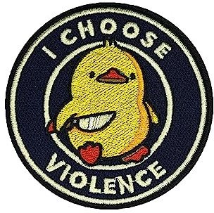 I Choose Violence, Moral Patch, Meme Patch, Morale Patch, Military Patch, Hook and Loop, Tactical Rucksack, Murph, Veteranenbesitz