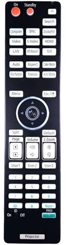 Kindsion Kompatible Fernbedienung 1582799 für Epson EB-4855WU, EB-4950WU, EB-4955WU, EB-650KG, EB-750KG, EB-G6050W, EB-G6070W, EB-G6350, EB-G6800, EB-G6870, EB-G6870 900WU, EB-G6970WU Projektoren