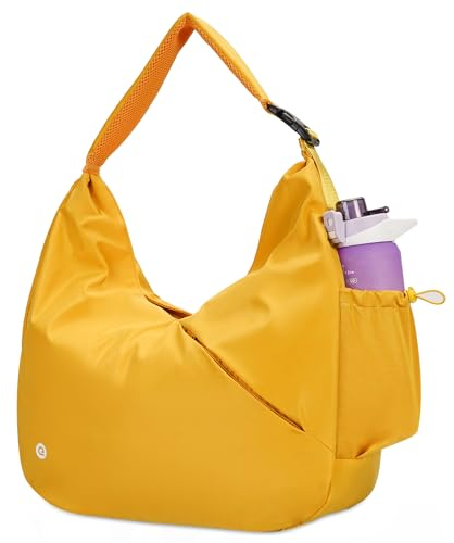 Ceneda Sporttasche für Damen Sport-Reisetasche mit verstecktem Yogamatten-Halter und Schuhfach Workout-Tanz-Tragetasche mit Nassfach Übernachtungs-Wochenendtasche für Reisen Yoga (Orange)