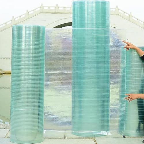 Plaque Polycarbonate Panneaux de serre en polycarbonate, feuille de toiture transparente, panneau d'éclairage naturel, revêtement de toit en plastique, panneau incassable imperméable et protégé contr