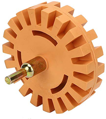 Gummi-Radierer, Radaufkleber-Entferner, 10,2 Cm Durchmesser, für Auto-Aufkleber, Nadelstreifen-Kleber, Einfache Verwendung mit Bohrmaschine