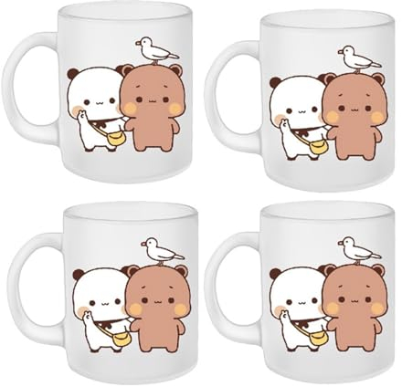 LOVEMETOO Bär Und Panda Bubu Dudu Tasse | 300 Ml Bär Und Panda Dudu Kaffeebecher | Und Dudu Ceramic Becher Tassen, Dudu Bären Tasse, Und Dudu Pandas Tasse, IAI0HL5OQZWEON2TK6