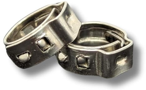 Lumonic I 5x 1-Ohr-Schelle 8,8-10,5mm I V2A Edelstahl I Einohrschelle I Schlauchschelle I für Druckluft, Rohrsysteme, Garten, KFZ