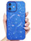 Svanove Glitter Case for iPhone 12 Mini Phone Case Magnetic Compatible with Magsafe, Sparkle Bling Shiny Cute Girly Design, Aesthetic Slim Soft TPU Mag Cover for Women Girl, Royal Blue
