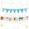 Lets Joy 2 Stück Oktoberfest Girlande, 2,5 m Oktoberfest Banner Deko, Bayerisches Oktoberfest Party Banner Deko, Willkommen Zum Oktoberfest Bayern Fest Feier Party Dekoration