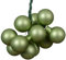 Kaemingk Weihnachtskugeln am Draht Glas 2cm x 12 Stück Spiegelbeeren Matt - kleine Dekokugeln - Christbaumschmuck & Weihnachtsdeko - Grüntee
