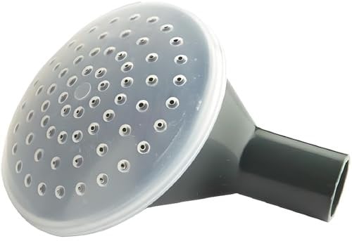 AMK® Ward Coarse Round Watering Can Rose Tip Black Sprinkler Sprayer Even Water Dispersion Shower