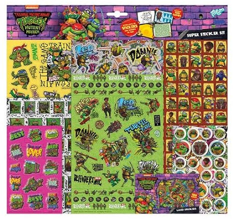 Ninja Turtles Aufkleber Totum Super Sticker Set XL - XL Super Sticker Set 7...