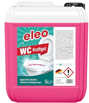 WC Reiniger Gel (5 Liter) gegen Kalk und Schmutz | Urinsteinentferner | Urinsteinlöser mit Zitrusduft Nachfüllpack