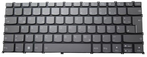 RTDPART Laptop-Tastatur für Lenovo Ideapad 5-14ARE05 81YM Deutschland GR mit Hintergrundbeleuchtung Grau Neu