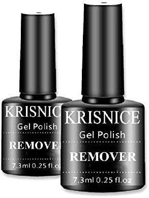KRISNICE Gel Nail Polish Remover 2pcs, Professional Gel Polish Remover for Nails, No Need for Foil, Quick & Easy Polish Remover In 2-3 Minutes, No Need Soaking Or Wrapping(KXJ2-001)