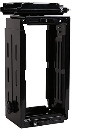 Mobiler CPU-Ständer CPU-Halterung unter dem Schreibtisch, verstellbare PC-Tower-Halterung, robuste CPU-Ständer-Hängehalterung mit 180°-Drehung, hält bis zu 33 Pfund Passend für die meisten PCs