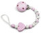kleinerStorch® - Personalisiertes Baby-Geschenk mit Namen | individuell mit WUNSCHNAMEN | Geschenk zur Geburt & Taufe | Mädchen Motiv Herz in rosa