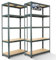 AREBOS Étagère pour Charges Lourdes, Lot de 2 | 180x90x30cm | 875kg de capacité de Charge | 0,63 mm | 5 Panneaux MDF | Anthracite