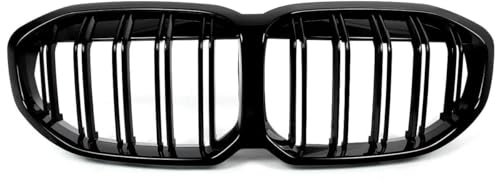 YSQOFDNFD Griglia Anteriore A Rene Nero Lucido per BMW Serie 1 F40 5 Porte Hatchback 118d 116d 120d 2019-2024 Griglia Copertura Griglia Griglie Anteriori
